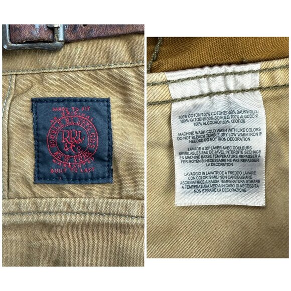 Double RL RRL Pants Men 30 Brown Paratrooper Military Cargo Ralph Lauren VTG Y2K - Picture 4 of 11